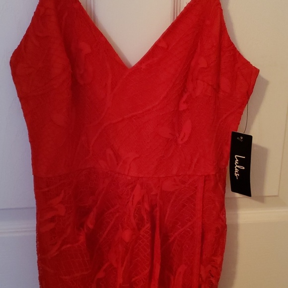 Red Lace Dress - Picture 4 of 5